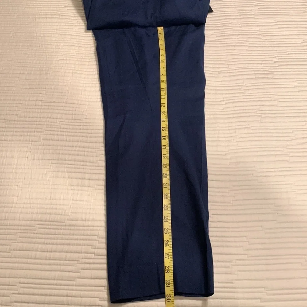 Banana Republic Men Slim Fit Performance Linen Pant 35X30 Navy